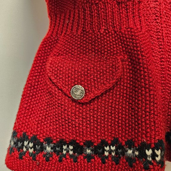 Rare Vintage Ralph Lauren Fair Isle Worsted Wool Zip-Up - Picture 4 of 8